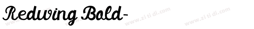 Redwing Bold字体转换